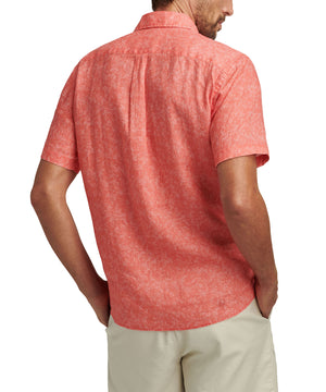 Peter Millar Short Sleeve Volta Linen Sport Shirt