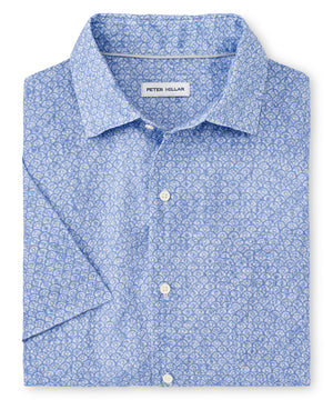 Peter Millar Short Sleeve Champlain Linen Sport Shirt