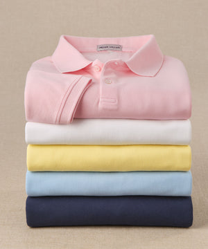 Peter Millar Short Sleeve Sunrise Pique Polo Knit Shirt