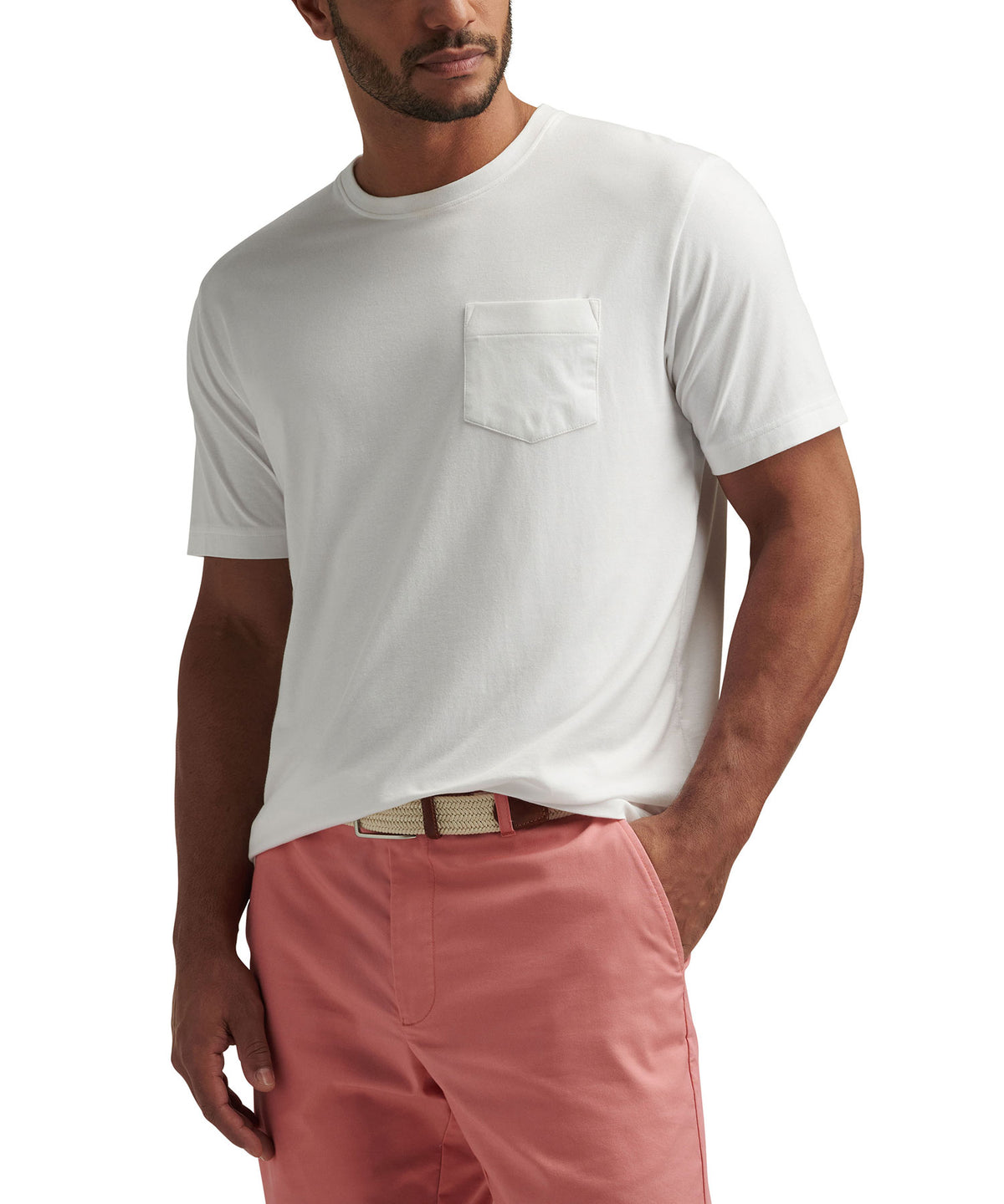 Peter Millar Short Sleeve Lava Wash Pocket T-Shirt, Men's Big & Tall