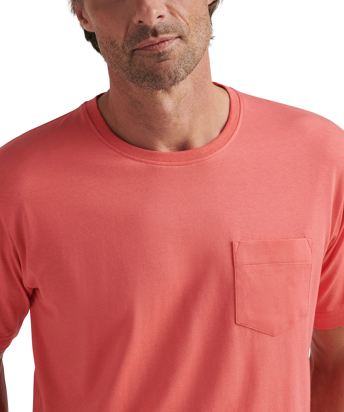 Peter Millar Short Sleeve Lava Wash Pocket T-Shirt, Men's Big & Tall