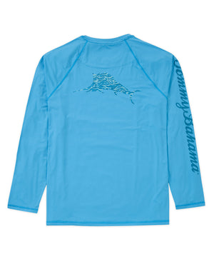 Tommy Bahama Long Sleeve Chill Time Surf Crew Neck T-Shirt