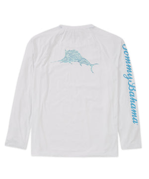 Tommy Bahama Long Sleeve Chill Time Surf Crew Neck T-Shirt