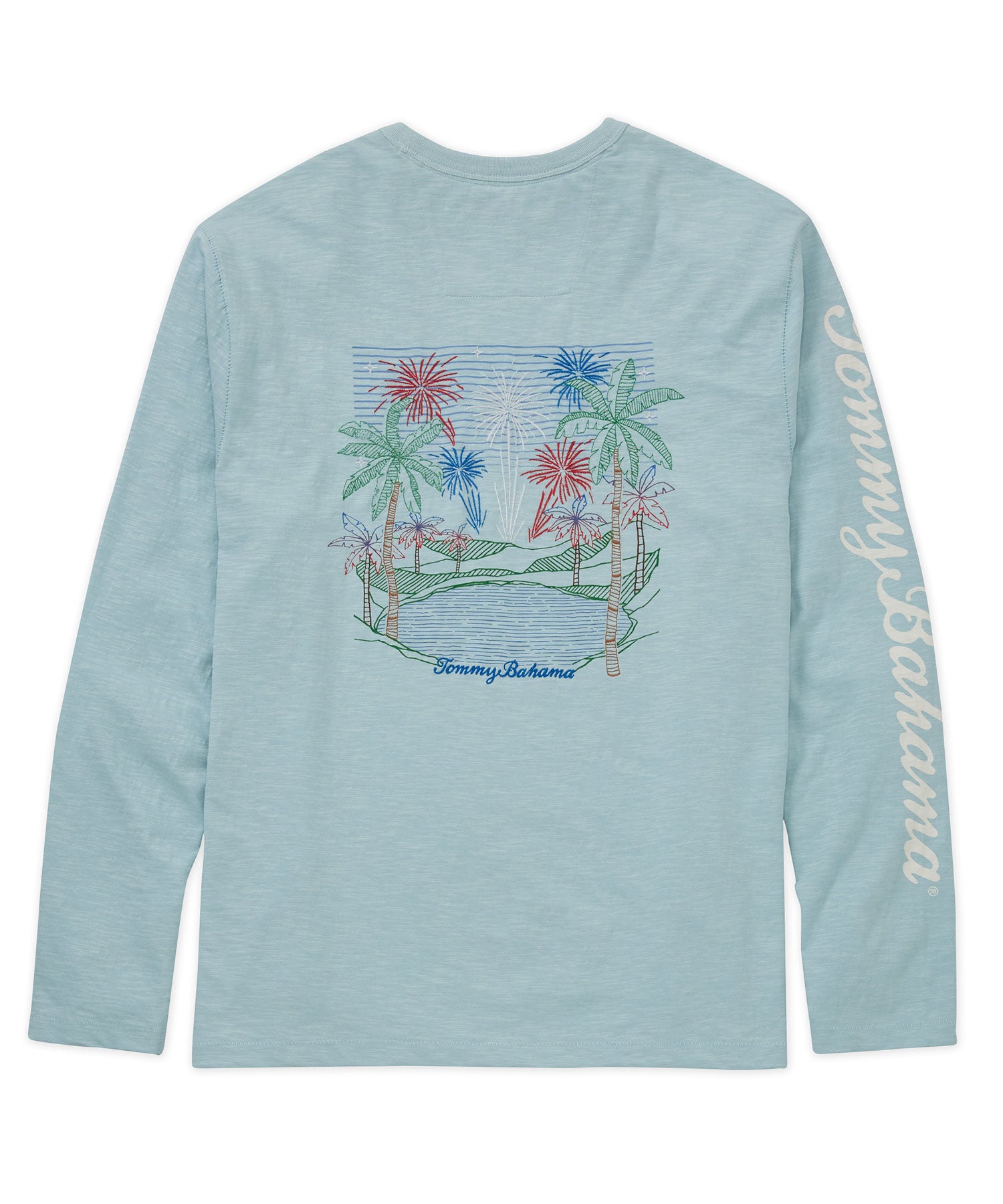 Tommy Bahama Long Sleeve 'Red, White & Boom' Lux T-Shirt