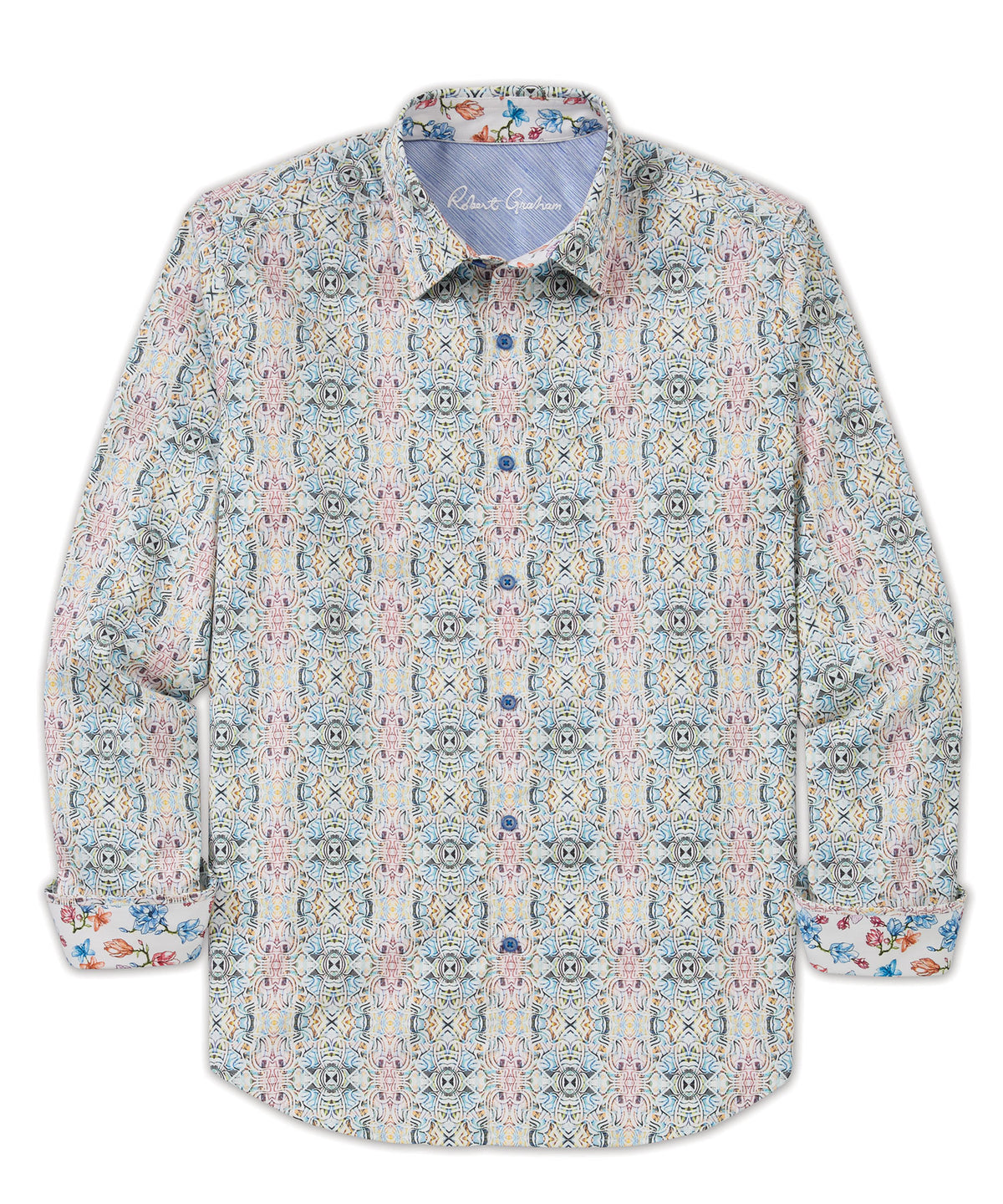 Robert Graham Long Sleeve Gomera Sport Shirt, Men's Big & Tall