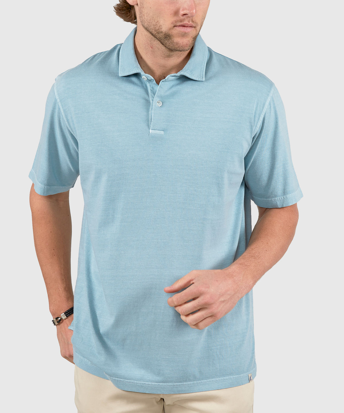 Westport Lifestyle Sunwashed Short Sleeve Polo, Men's Big & Tall