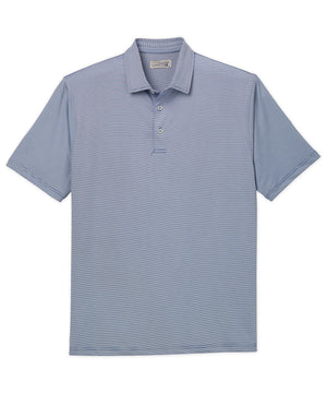 Westport Lifestyle Short Sleeve Performance Stripe Polo Knit Shirt