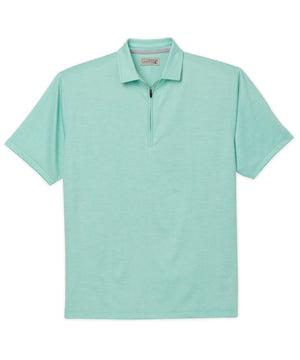 Westport Lifestyle Short Sleeve Performance Zip Polo Knit Shirt