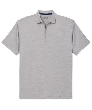 Westport Lifestyle Short Sleeve Performance Zip Polo Knit Shirt