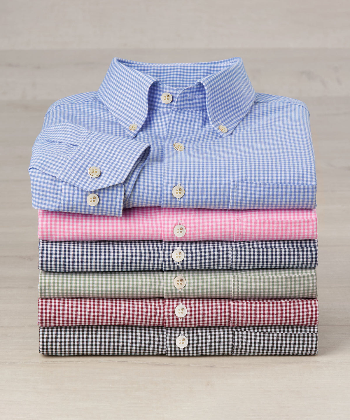 Westport Lifestyle Long Sleeve Button Down Collar Gingham Sport Shirt, Men's Big & Tall