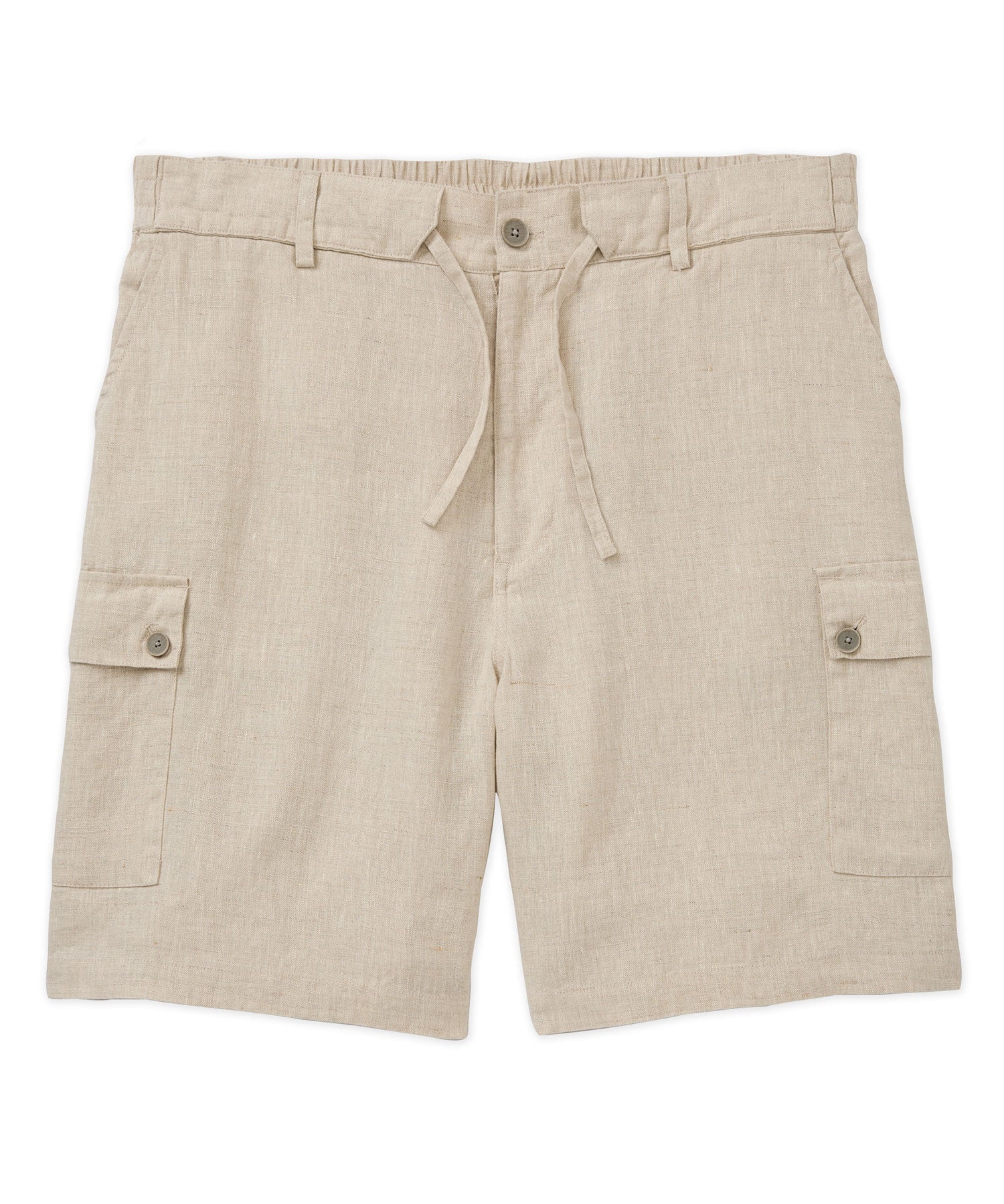 Westport Black Southport Linen Drawcord Cargo Short