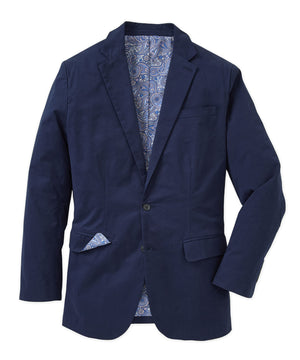 Westport Black Solid Weekender Twill Sport Coat