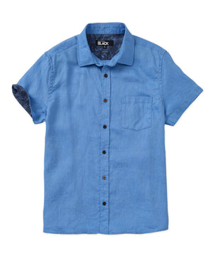 Westport Black Short Sleeve Southport Linen Shirt