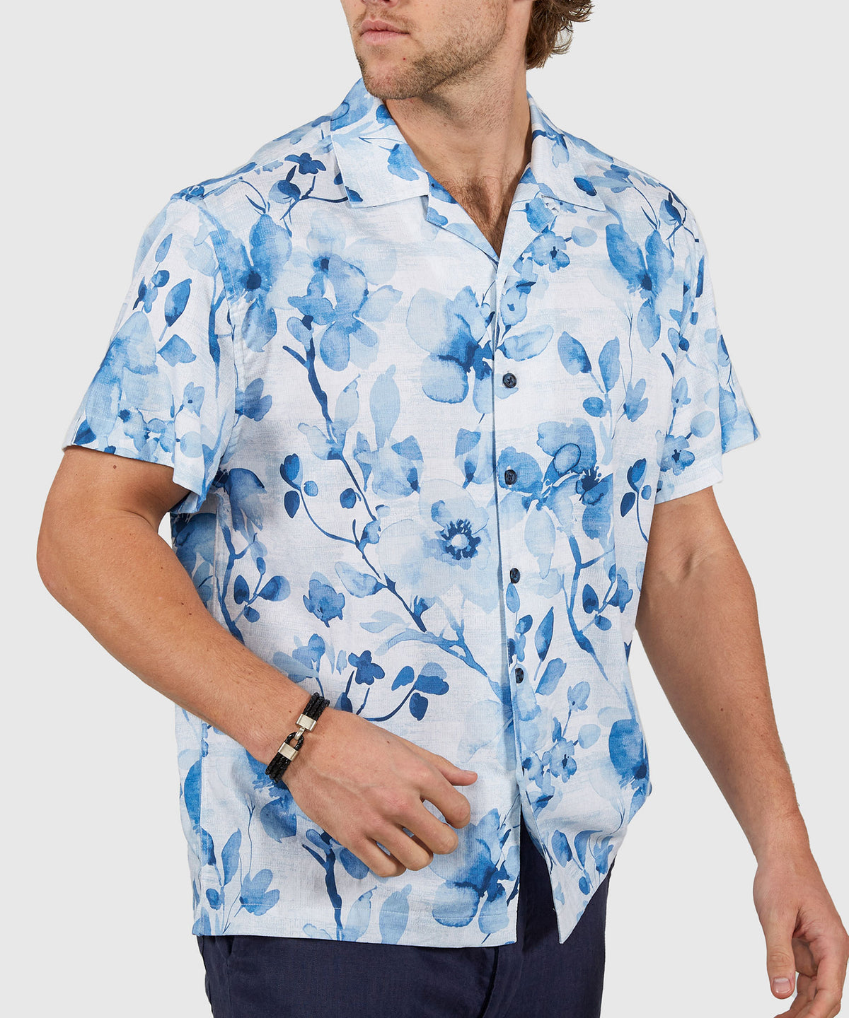 Westport Lifestyle Surfside 'Floral' Printed Camp Shirts, Men's Big & Tall