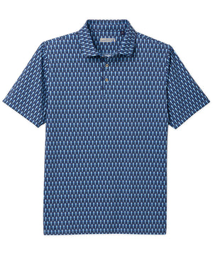 Westport Lifestyle Short Sleeve Performance 'Pint' Print Polo Knit Shirt