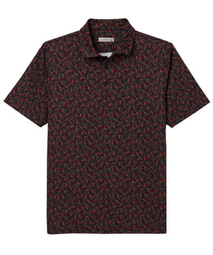 Westport Lifestyle Short Sleeve Performance 'Chilis' Print Polo Knit Shirt