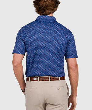 Westport Lifestyle Short Sleeve Performance 'Golf Carts' Polo Knit Shirt