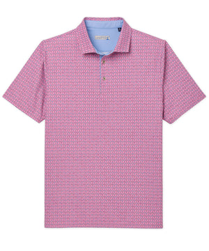 Westport Lifestyle Short Sleeve Performance 'Martini' Print Polo Knit Shirt