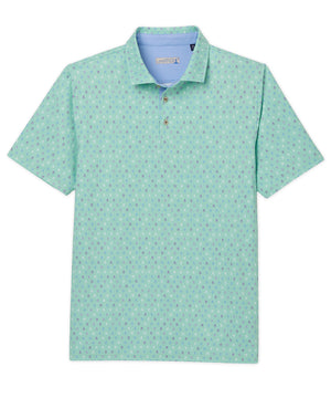 Westport Lifestyle Short Sleeve Performance 'Skulls' Print Polo Knit Shirt