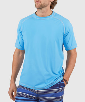 Westport Lifestyle Seaside Short Sleeve Performance Crew Neck Rash Guard Shirt