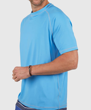 Westport Lifestyle Seaside Short Sleeve Performance Crew Neck Rash Guard Shirt