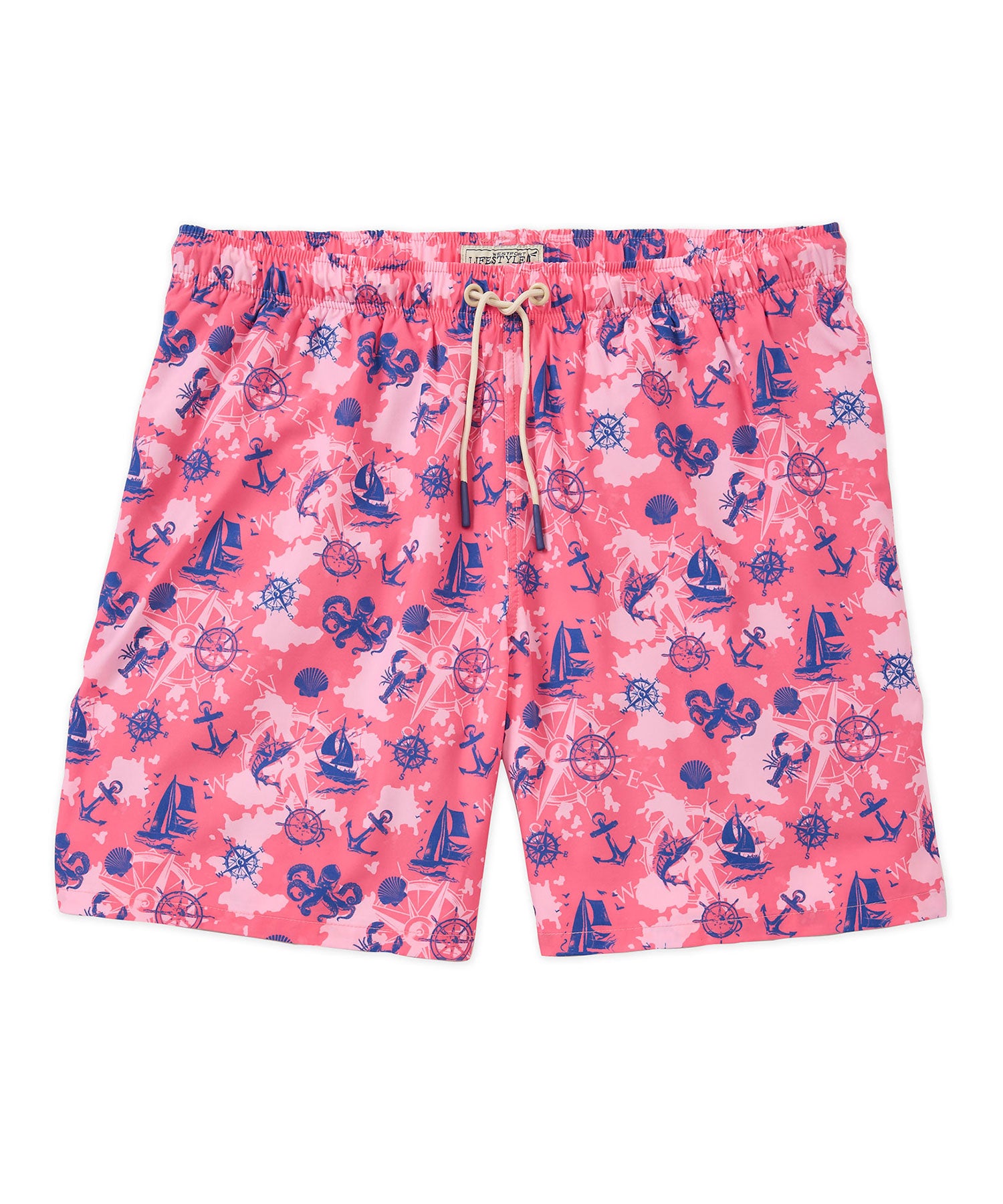 Westport Lifestyle Nautical Print Compo Swim Trunks