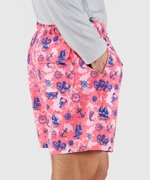 Westport Lifestyle Compo Stretch 'Nautical' Print Swim Trunks