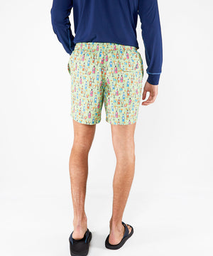 Westport Lifestyle Compo Stretch 'Drinks' Print Swim Trunks