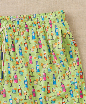 Westport Lifestyle Compo Stretch 'Drinks' Print Swim Trunks