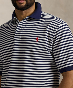 Polo Ralph Lauren Short Sleeve Animated Striped Mesh Polo Knit Shirt