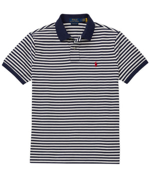 Polo Ralph Lauren Short Sleeve Animated Striped Mesh Polo Knit Shirt