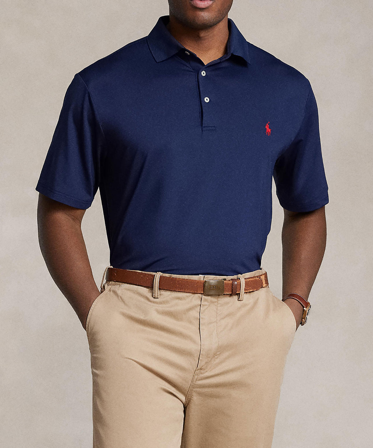 Polo Ralph Lauren Short Sleeve Performance Polo Knit Shirt, Men's Big & Tall