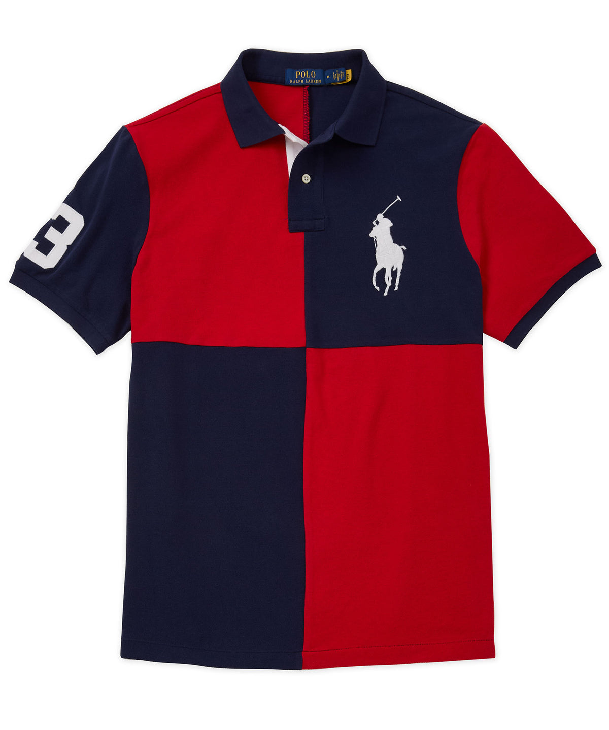 Polo Ralph Lauren Short Sleeve Animated Big Pony Mesh Polo Knit Shirt, Men's Big & Tall