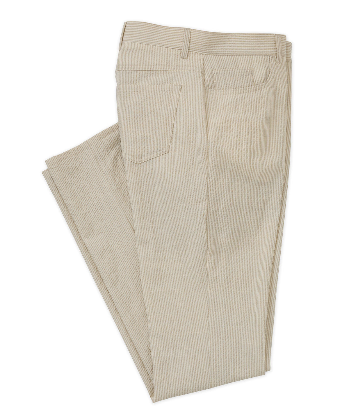 Westport Black 5-Pocket Seersucker Performance Linen Pant, Men's Big & Tall