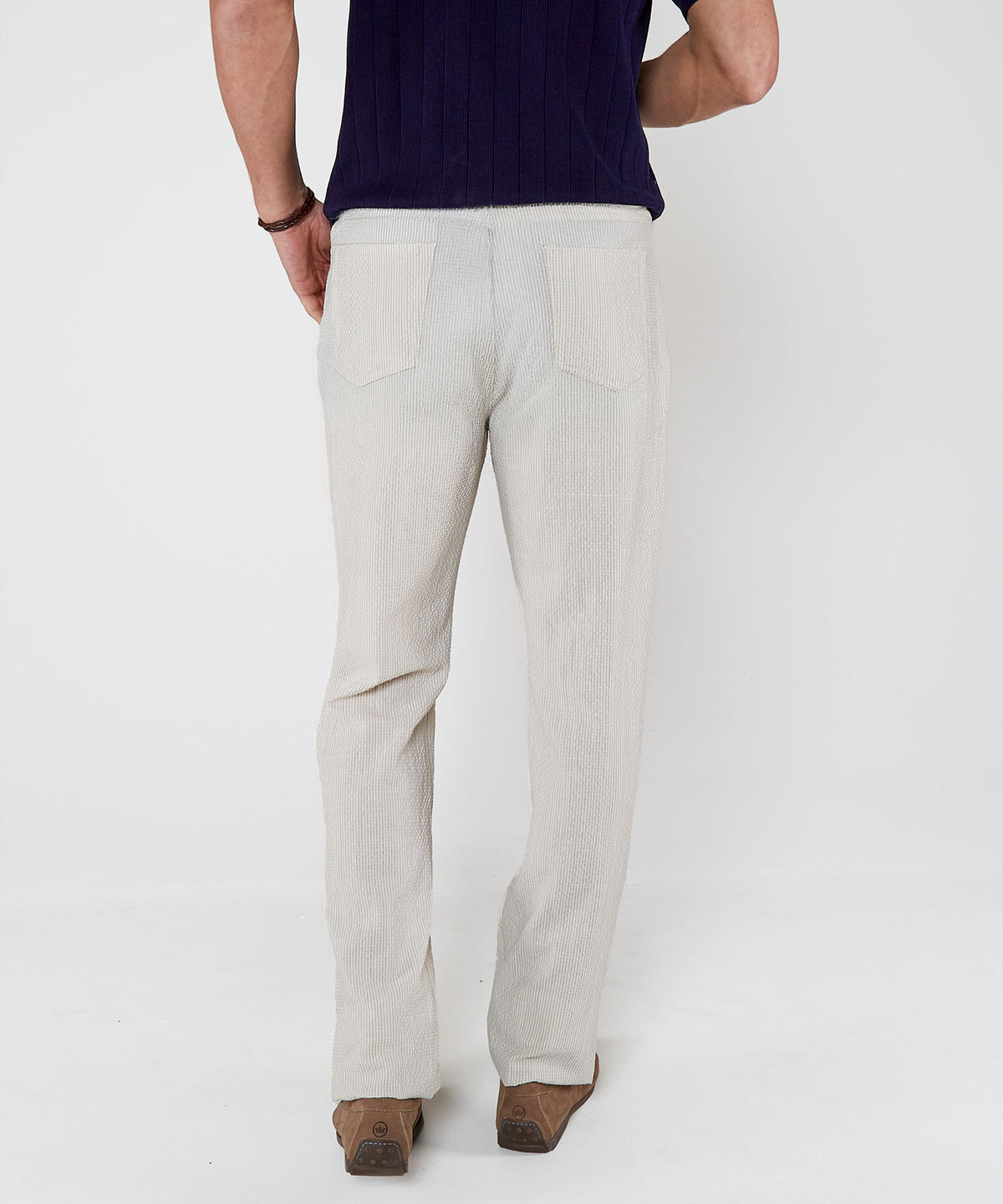 Westport Black 5-Pocket Seersucker Performance Linen Pant, Men's Big & Tall