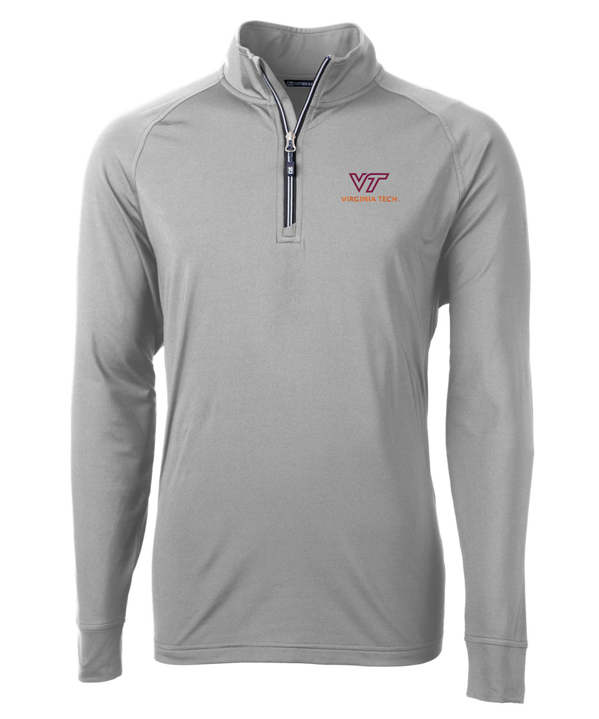 Cutter & Buck Virginia Tech Hokies Long Sleeve Quarter-Zip Pullover, Men's Big & Tall