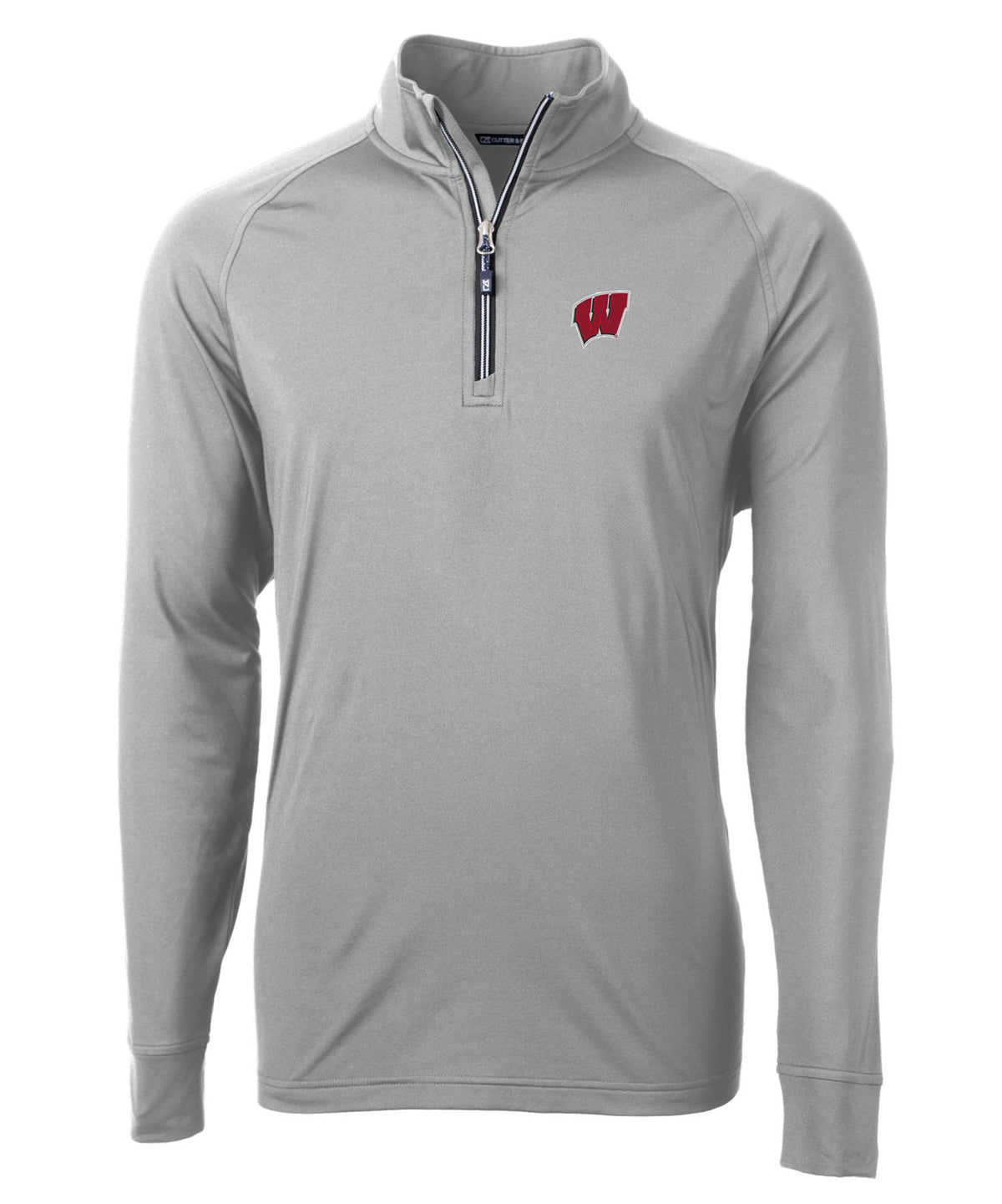 Cutter & Buck University of Wisconsin-Madison Badgers Long Sleeve Quarter-Zip Pullover, Men's Big & Tall