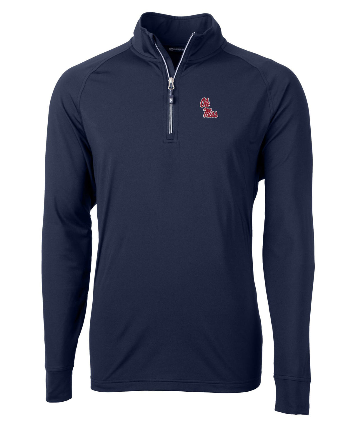 Cutter & Buck University of Mississippi 'Ole Miss' Rebels Long Sleeve Quarter-Zip Pullover, Men's Big & Tall