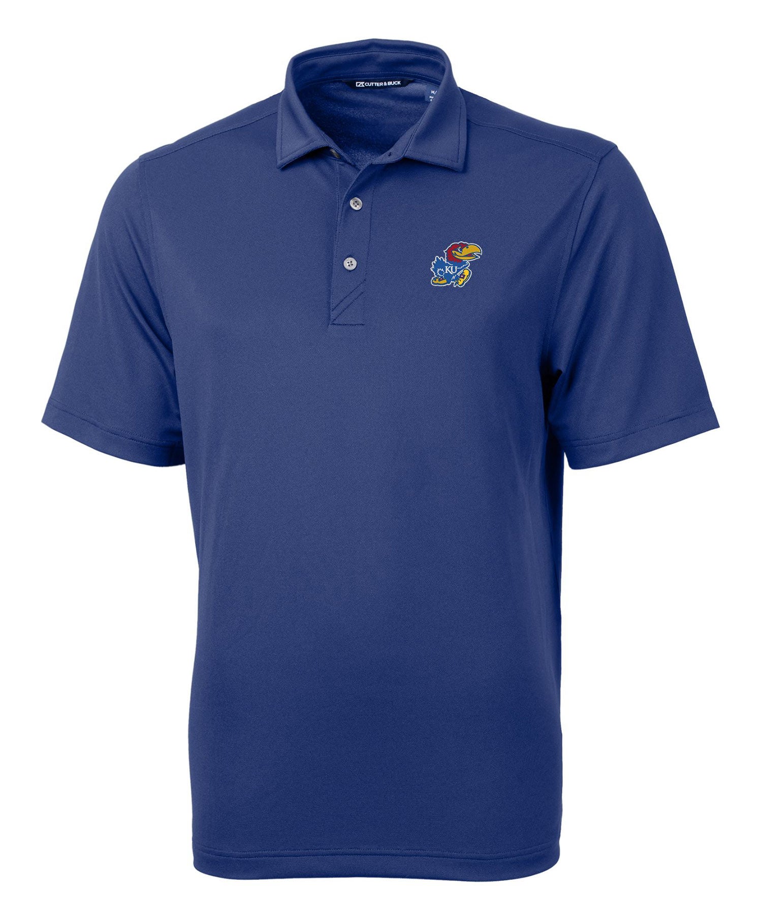 Cutter & Buck University of Kansas Jayhawks Short Sleeve Polo Knit Shirt, Men's Big & Tall