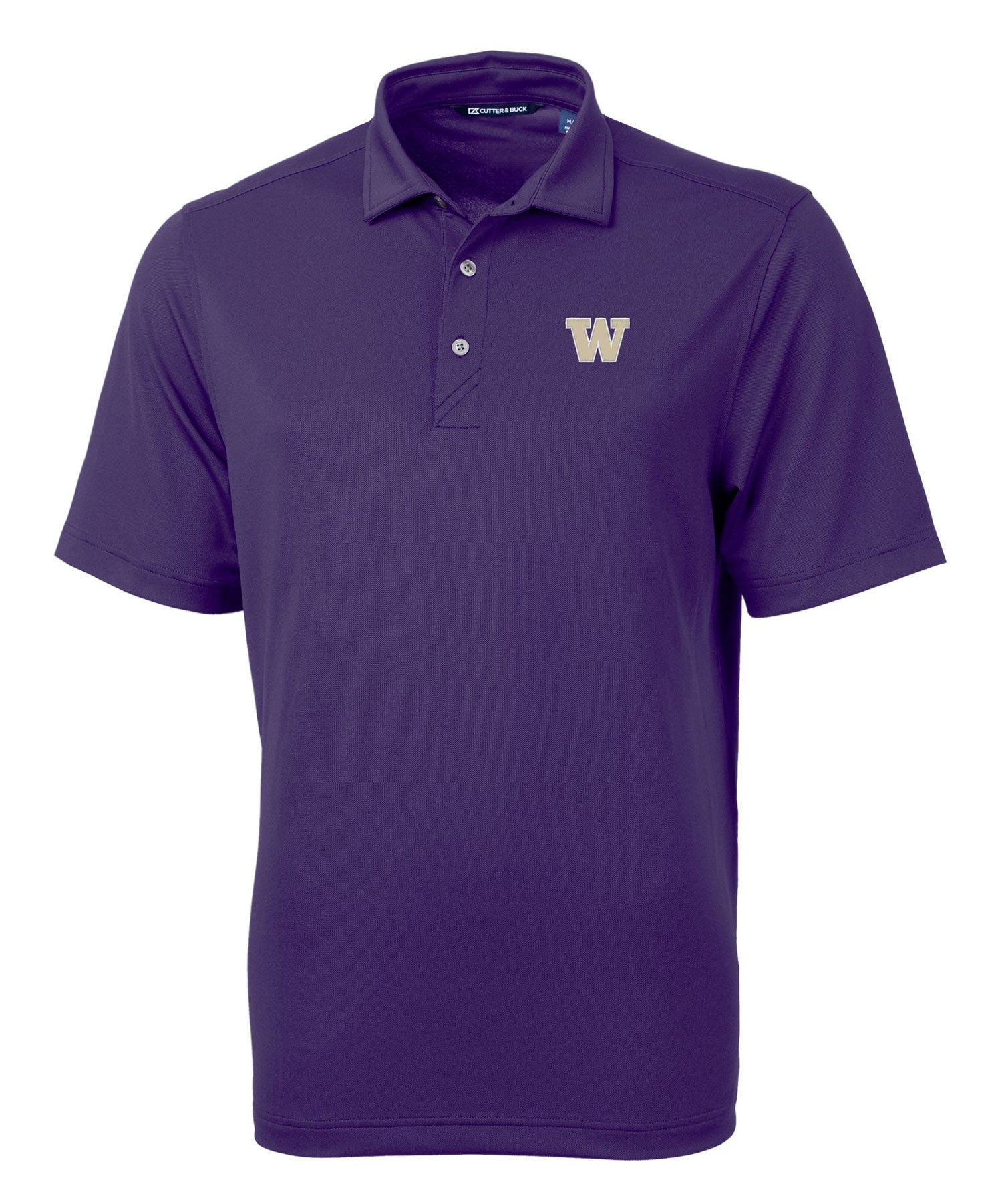 Cutter & Buck University of Washington Huskies Short Sleeve Polo Knit Shirt, Men's Big & Tall