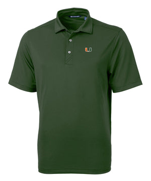 Cutter & Buck University of Miami Hurricanes Short Sleeve Polo Knit Shirt