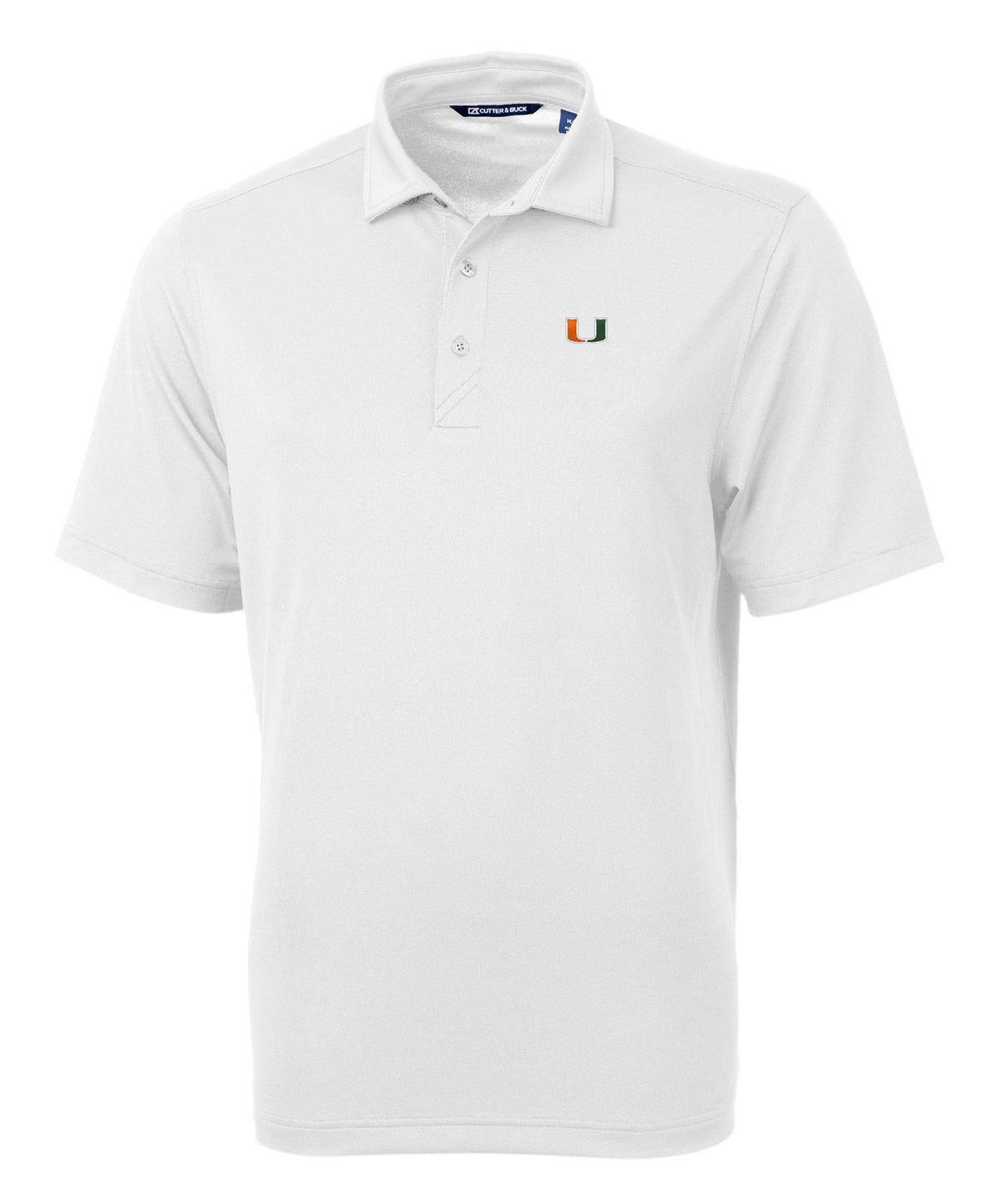 Cutter & Buck University of Miami Hurricanes Short Sleeve Polo Knit Shirt, Men's Big & Tall