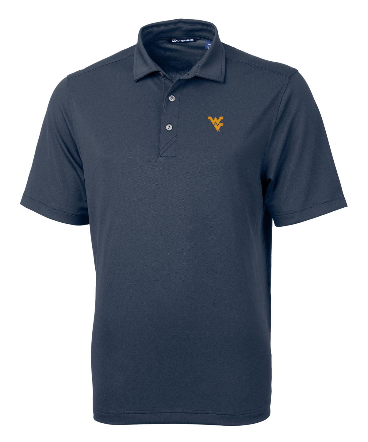 Cutter & Buck University of West Virginia Mountaineers Short Sleeve Polo Knit Shirt, Men's Big & Tall