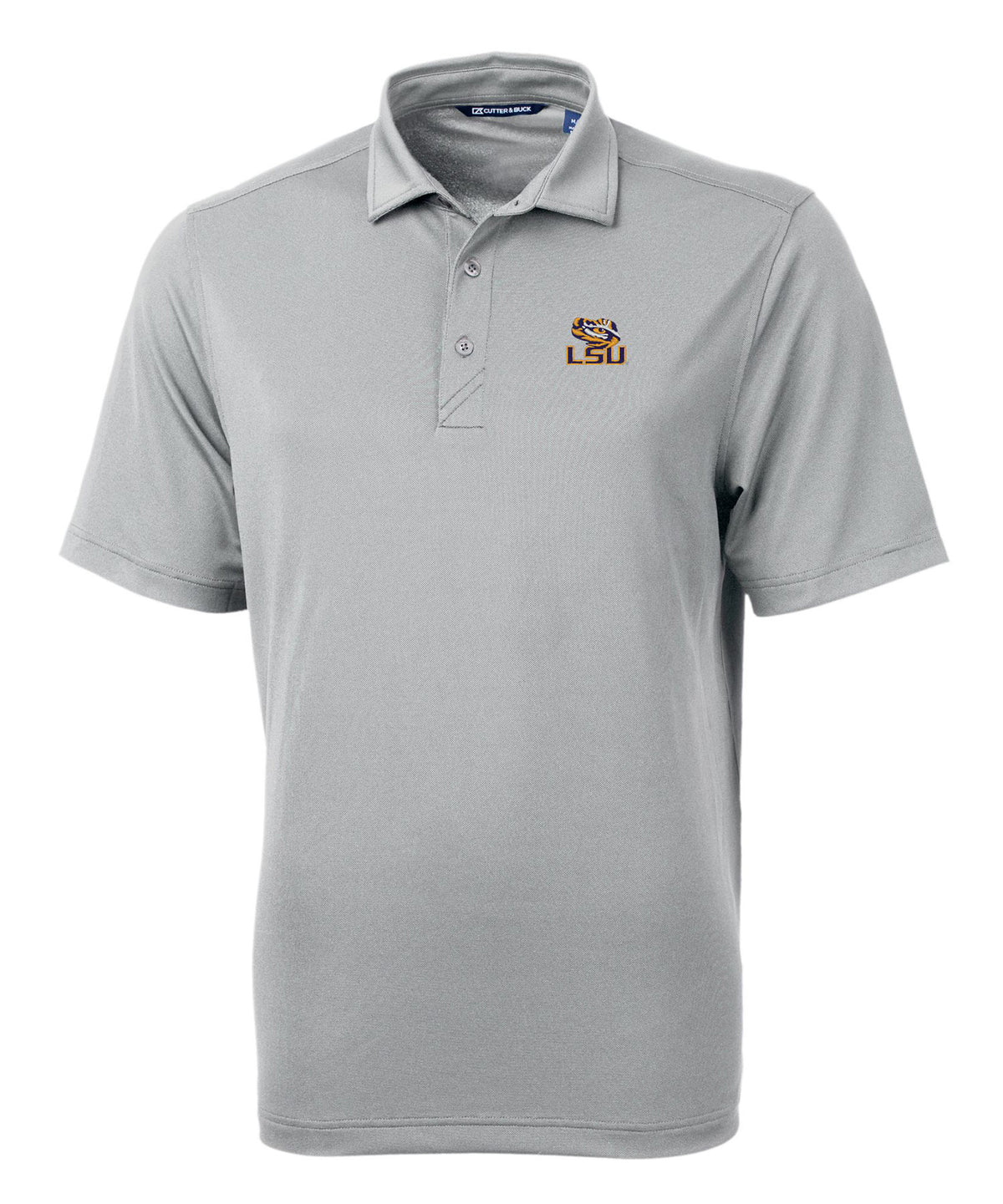 Cutter & Buck Louisiana State University Tigers Short Sleeve Polo Knit Shirt, Men's Big & Tall