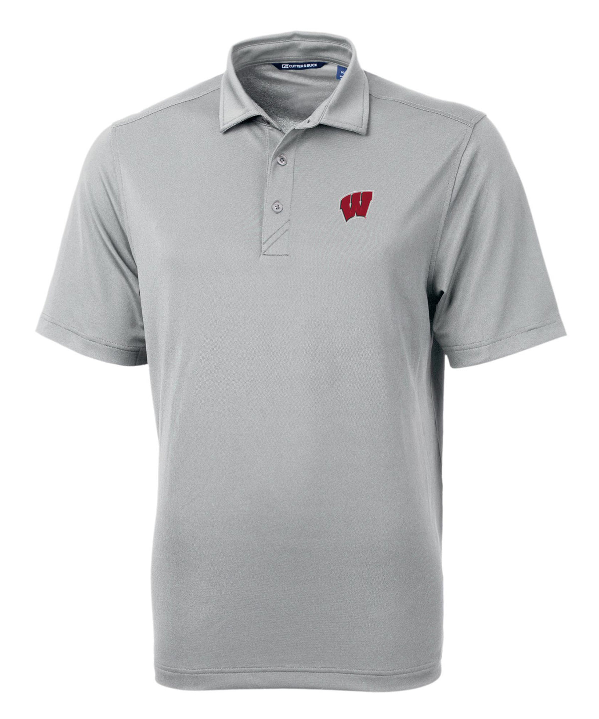 Cutter & Buck University of Wisconsin-Madison Badgers Short Sleeve Polo Knit Shirt, Men's Big & Tall