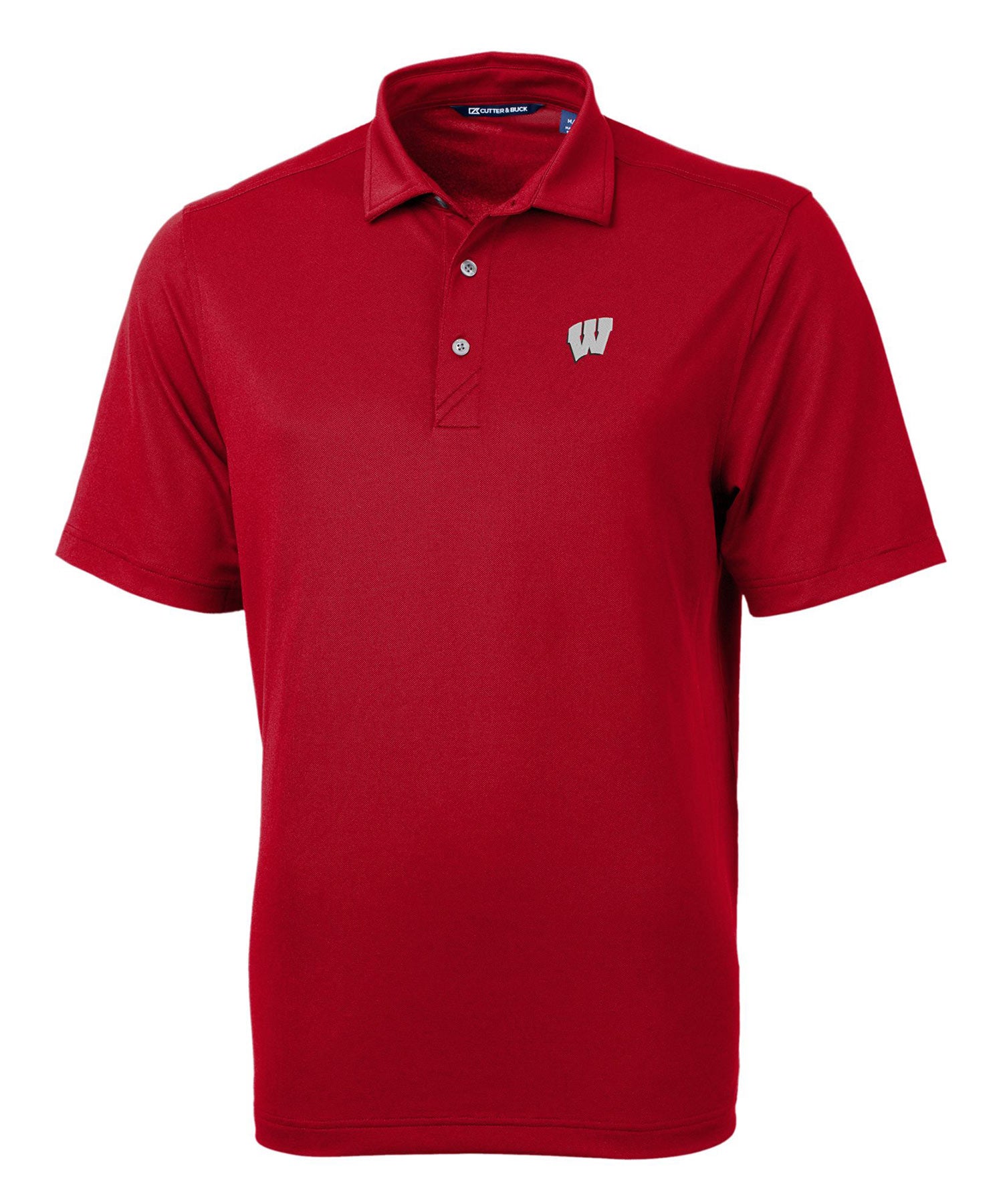 Cutter & Buck University of Wisconsin-Madison Badgers Short Sleeve Polo Knit Shirt, Men's Big & Tall