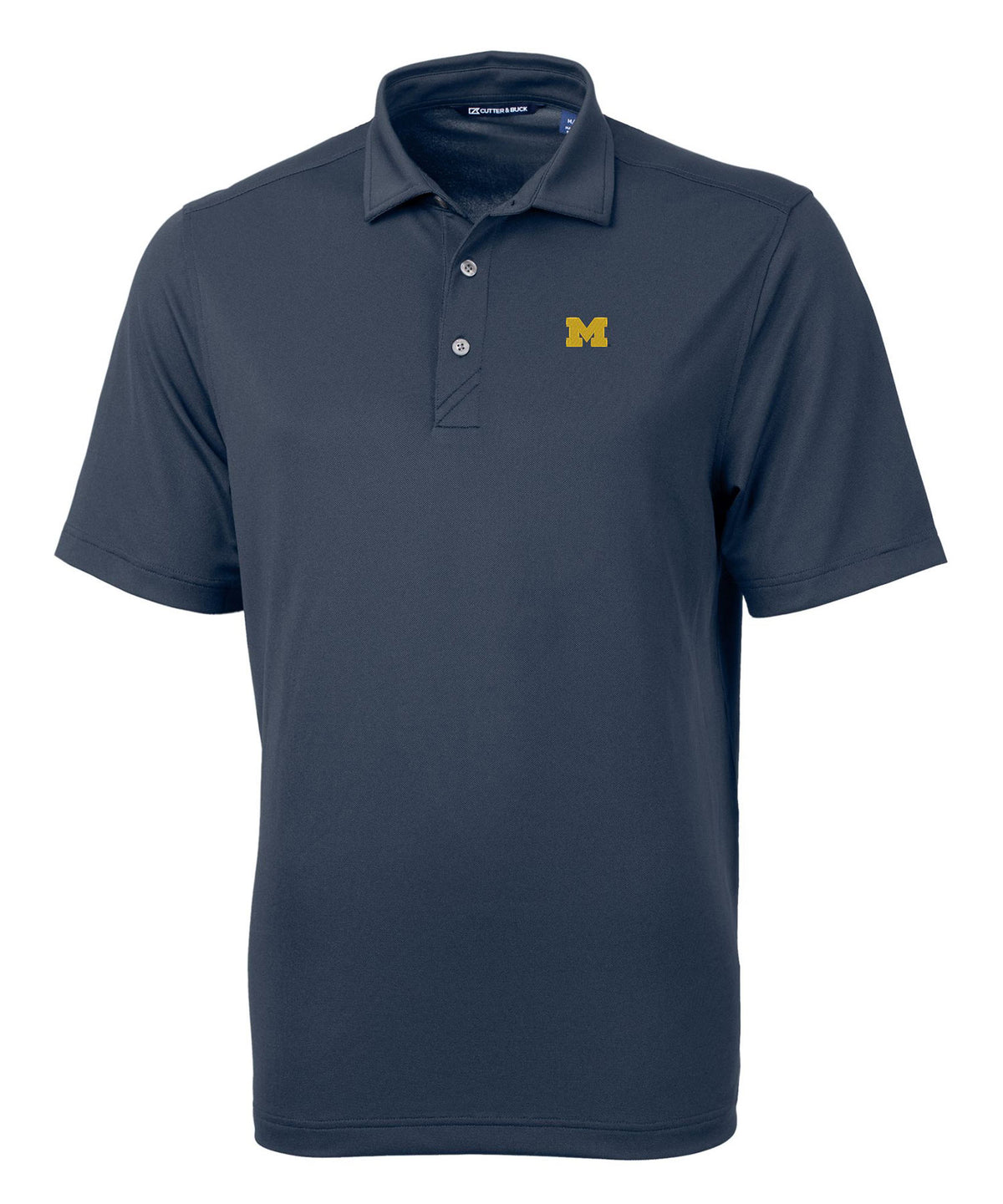 Cutter & Buck University of Michigan Wolverines Short Sleeve Polo Knit Shirt, Men's Big & Tall