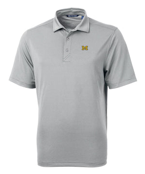 Cutter & Buck University of Michigan Wolverines Short Sleeve Polo Knit Shirt