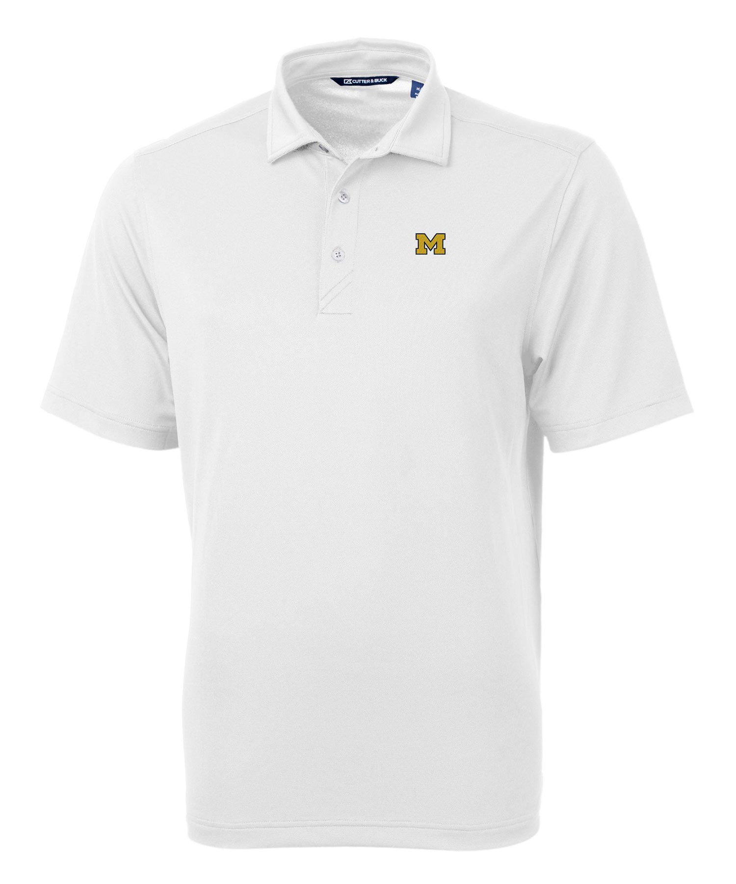 Cutter & Buck University of Michigan Wolverines Short Sleeve Polo Knit Shirt, Men's Big & Tall