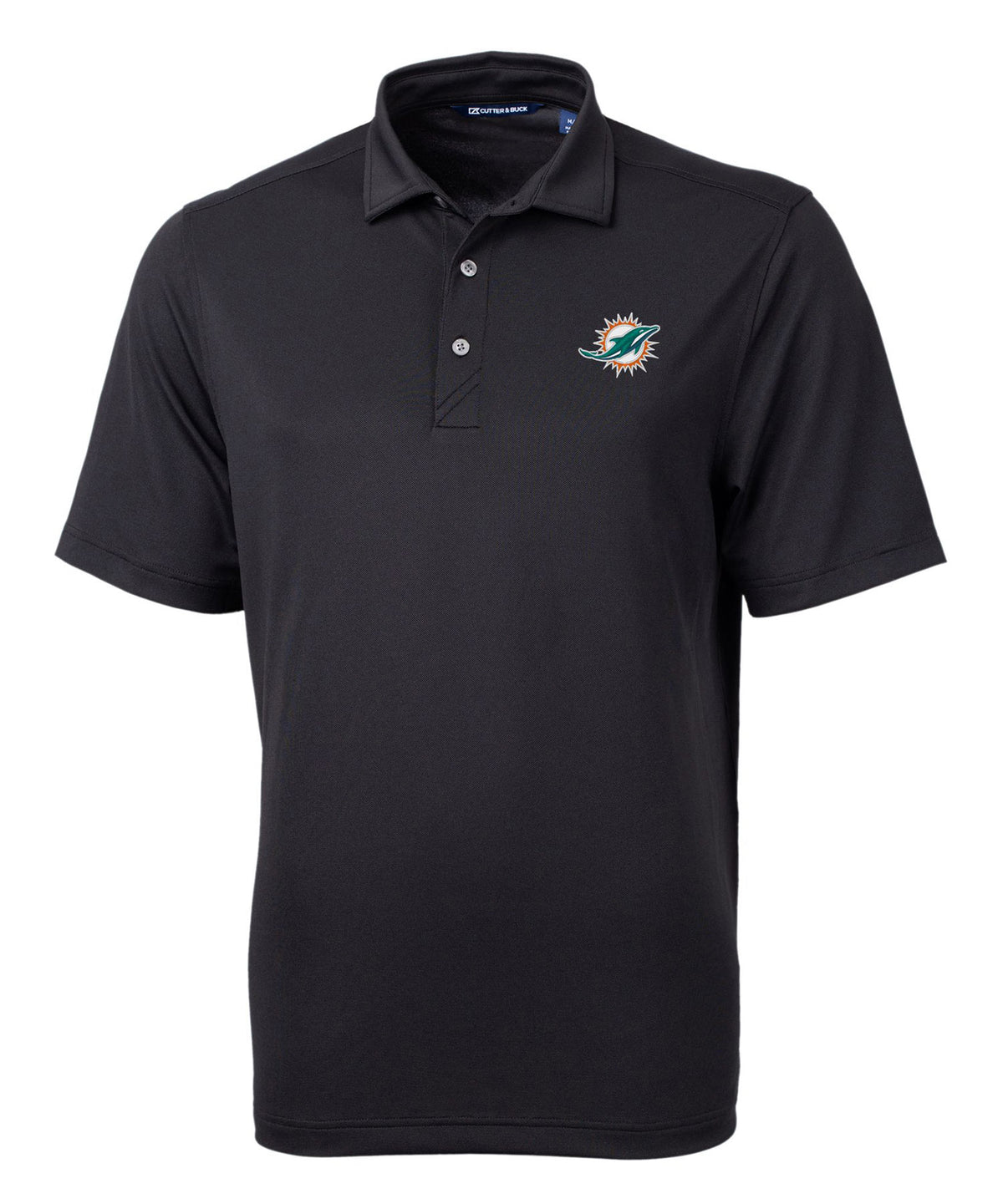 Cutter & Buck Miami Dolphins Short Sleeve Polo Knit Shirt, Men's Big & Tall